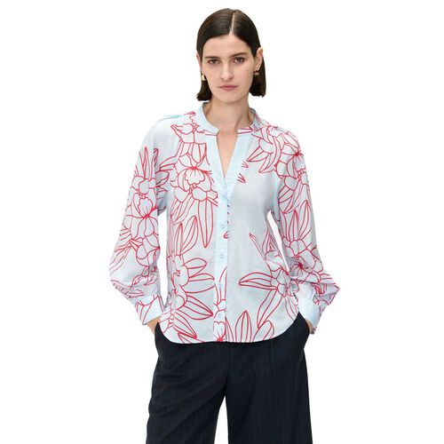 Veronika Maine Sea Mist Orchid Voile Shirt